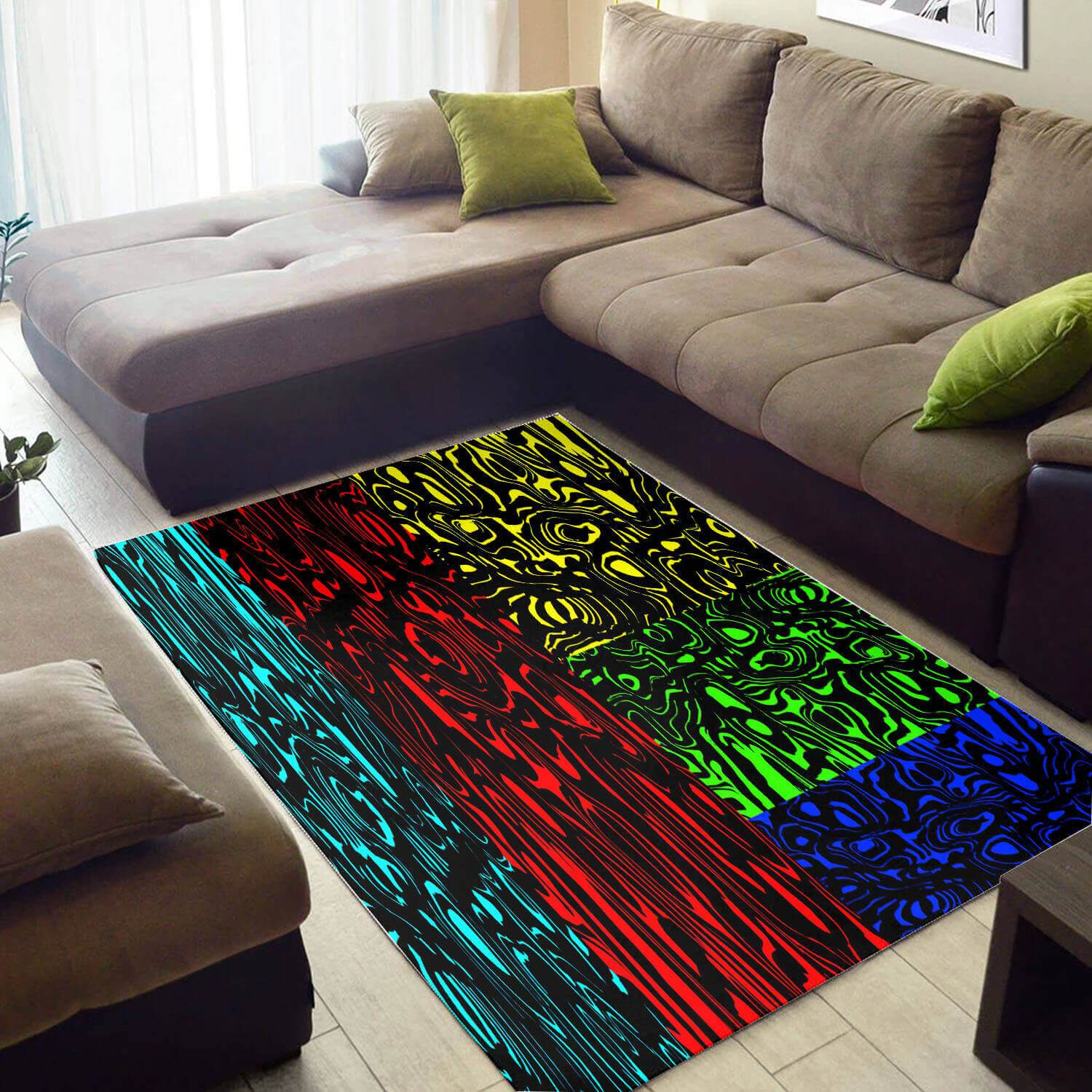 Modern African Style Rugs Perfect African American Black Art Afrocentric Pattern Art African Large Carpet African Style Decor WBG3471