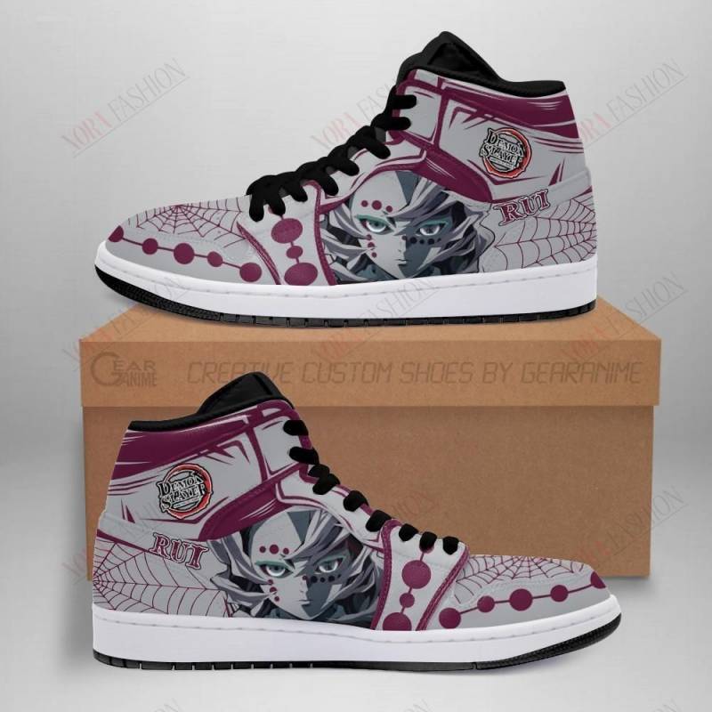 Demon Rui Shoes Boots Demon Slayer Anime Sneakers Fan Gift Idea