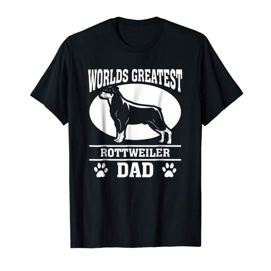 World’S Greatest Rottweiler Dad – Gift Shirt For Dad Men’S Short Sleeve T-Shirt