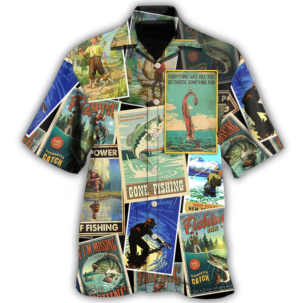 Fishing Retro Art Hawaii Shirt Ha10659