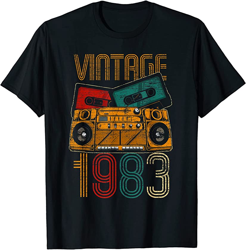 38th Birthday Gifts – Years Old Vintage 1983 T-Shirt