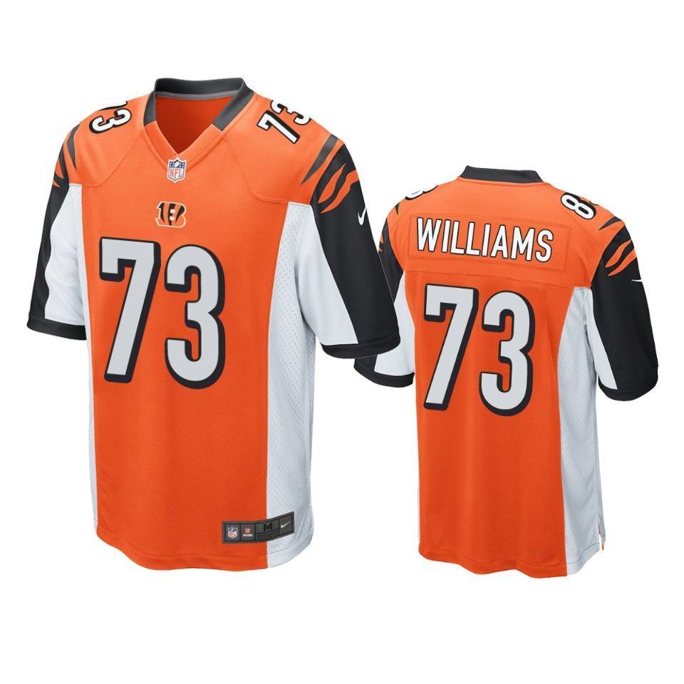 Cincinnati Bengals Jonah Williams 2019 NFL Draft Orange Game Jersey