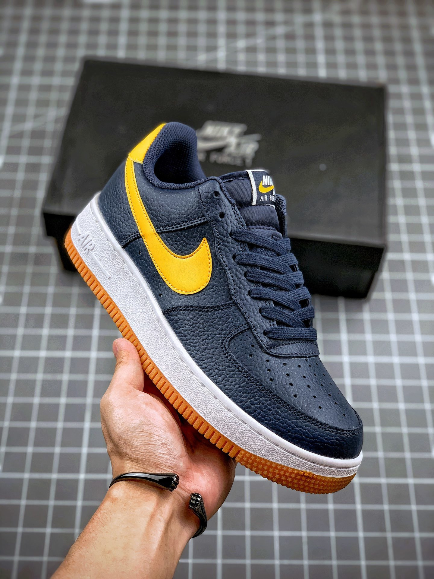 Nike Air Force 1 Low Navy Yellow CI0057-400 5340274