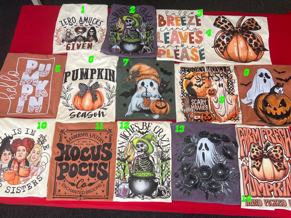 Fall  Halloween Grab Bag T-Shirts Per Bag