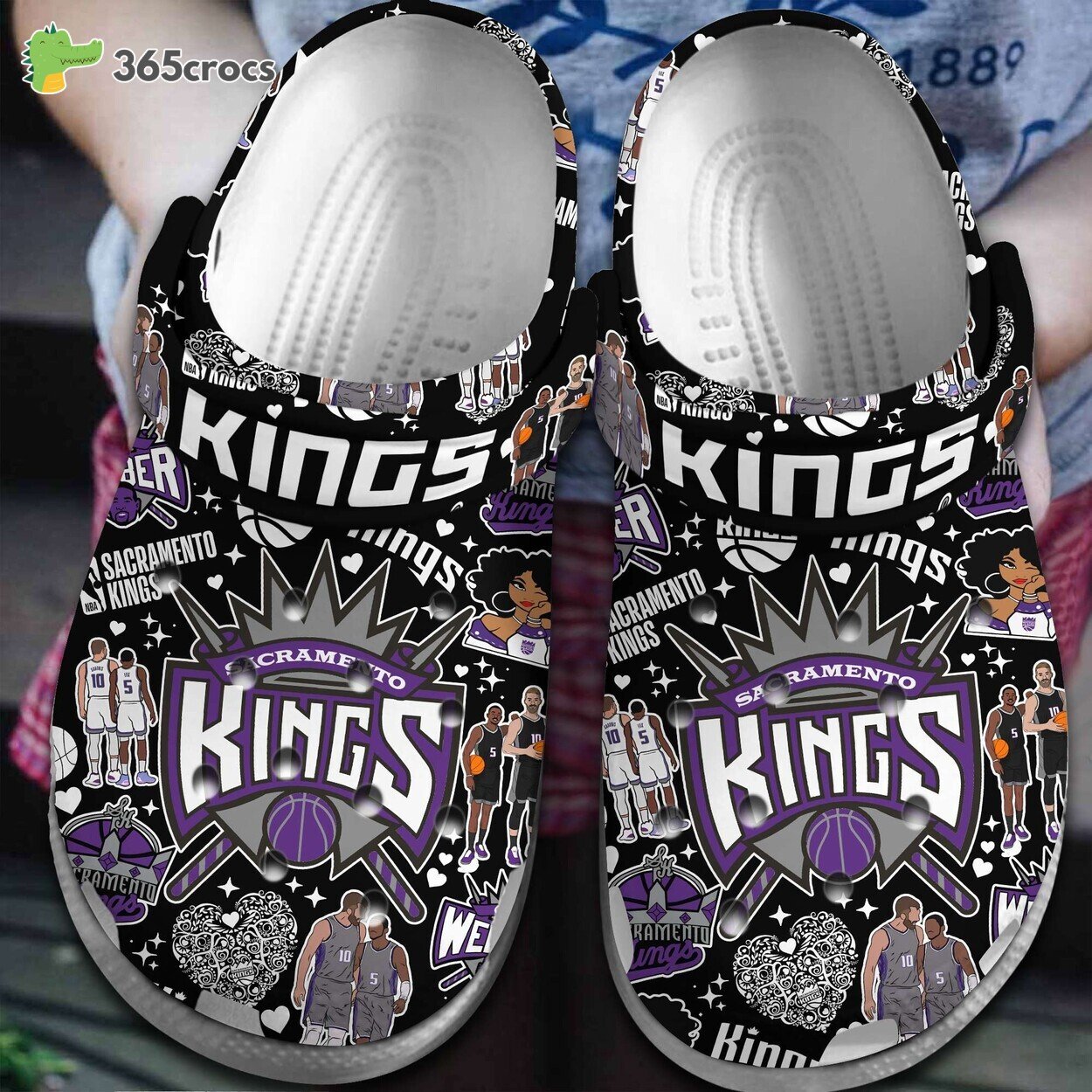 Fans Celebrate Basketball Glory Sacramento Kings National Basketball Association Inspired Comfort Clog