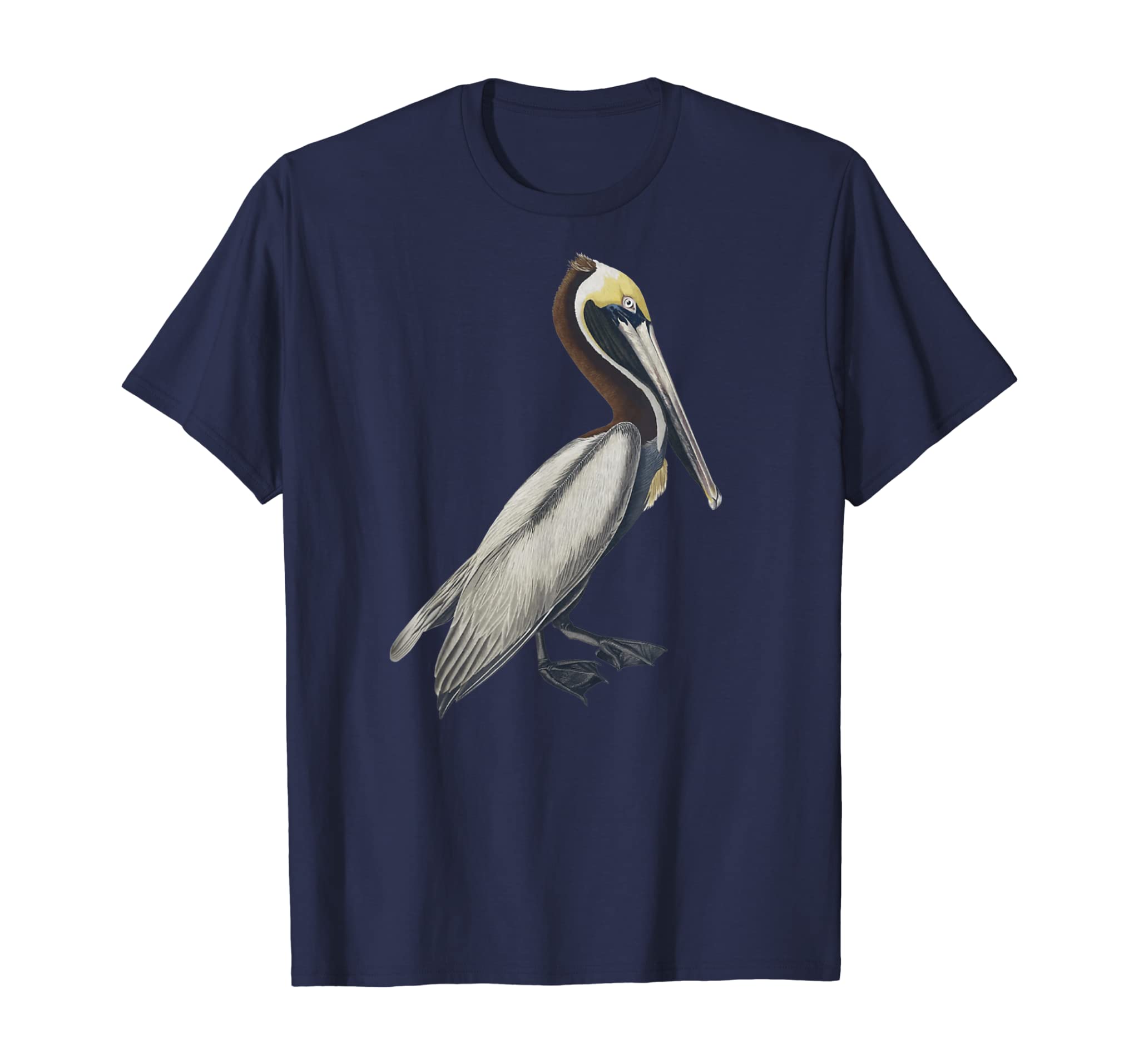 Pelican T-shirt Vintage Bird Graphic Tee Brown Pelican