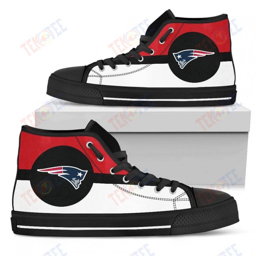 Mens Womens New England Patriots High Top Shoes Bright Colours Open Sections Great TMT161