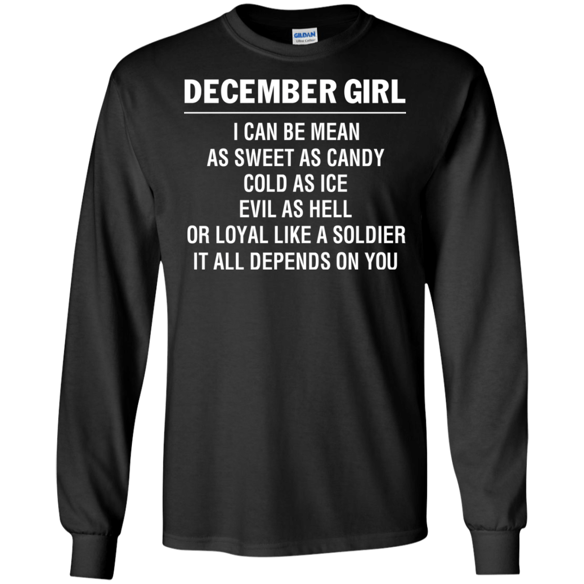 My December Girl I Can Be Sweet As Candy 2D Shirts