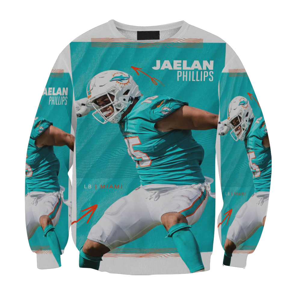 Miami Dolphins Jaelan Phillips1 Gift For Fan 3D Full Printing Sweatshirt