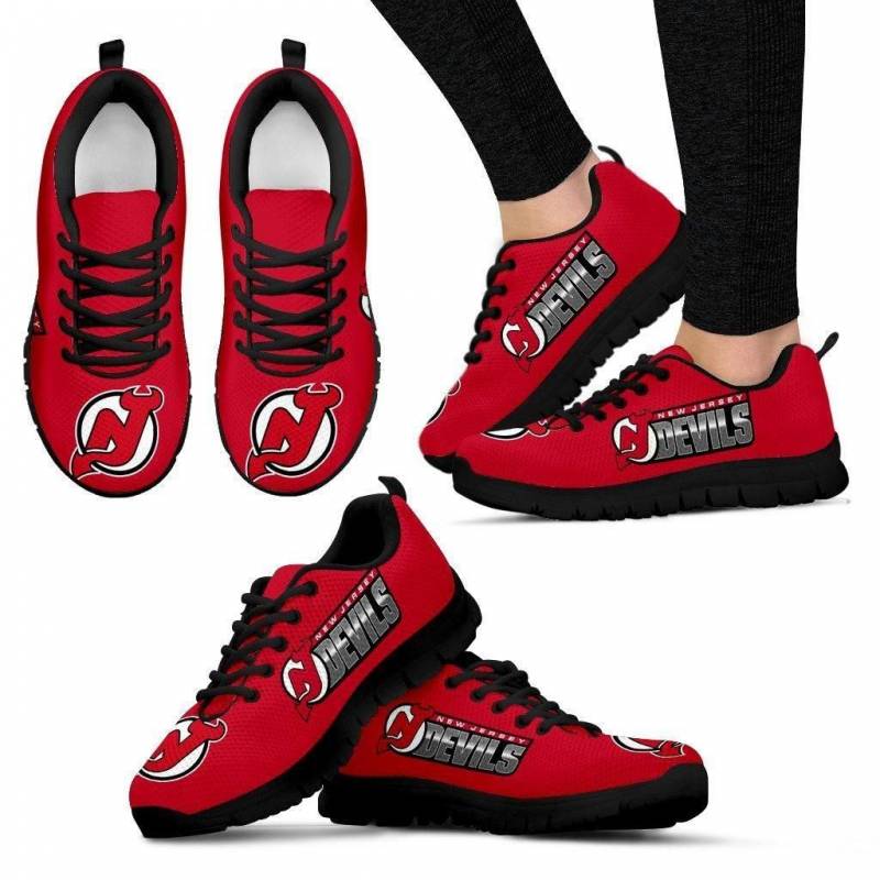 New Jersey Devils Shoes Women’s Sneakers #423