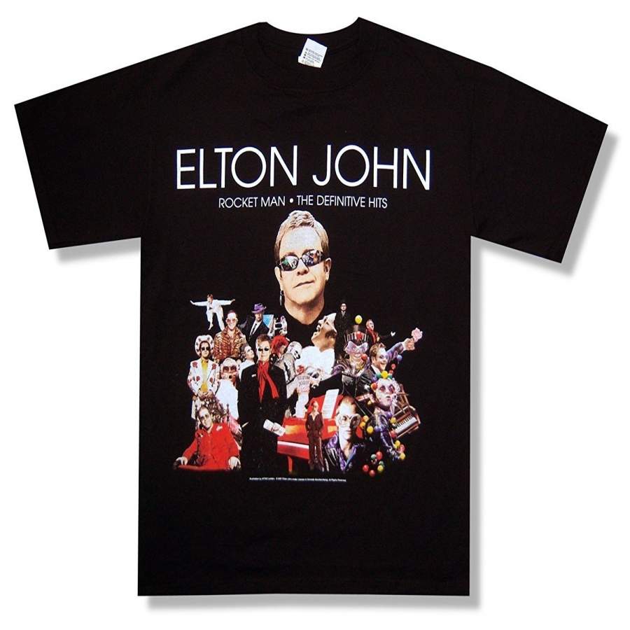 Bravado Adult Elton John Rocketman Tour ’10 (Grand Rapids – Rome) Bl …