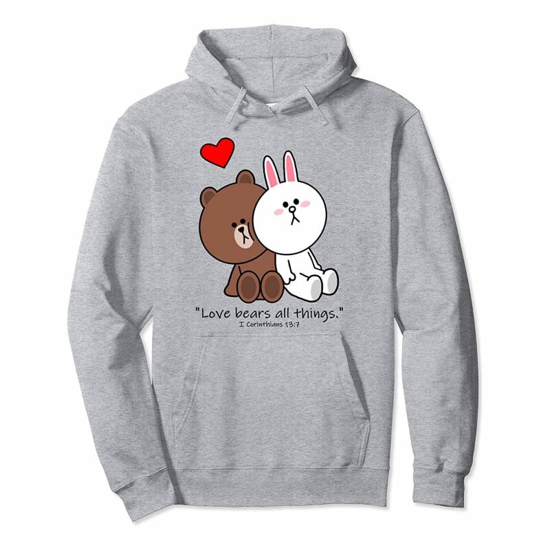 Christian brown bear cony bunny rabbit love bears all things Pullover Hoodie, T Shirt, Sweatshirt