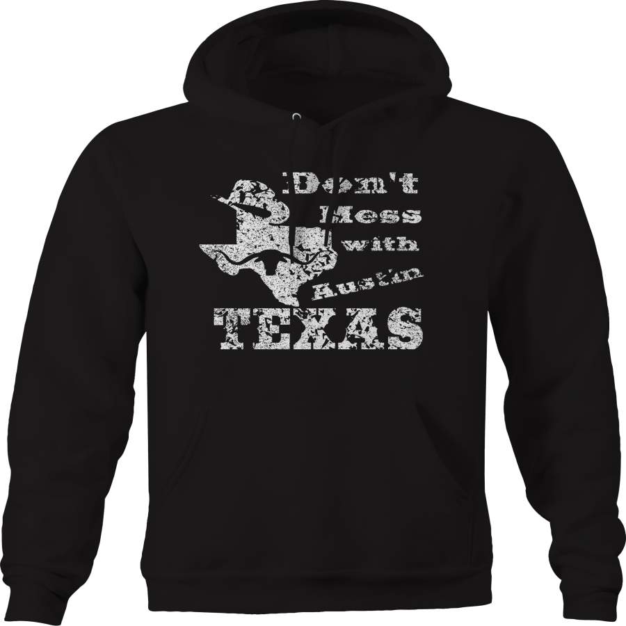 Don’t Mess with Texas Cowboy Hat Austin Oil Longhorn UT  Hoodie