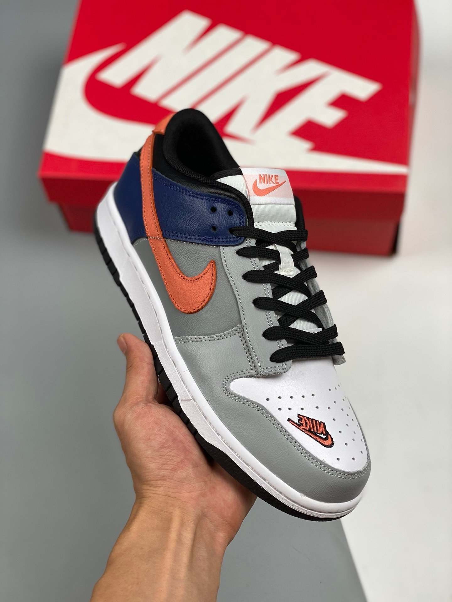 Nike Dunk Low EKIN WhiteNeutral Grey-Orange Trance DC7454-100 5339409