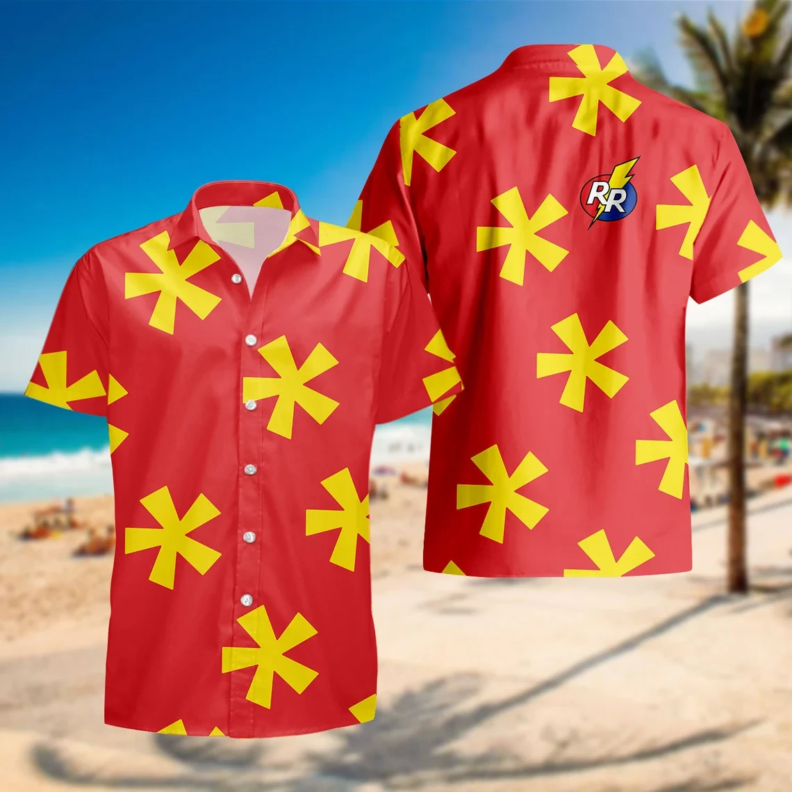 C N D Pattern Hawaii Shirt