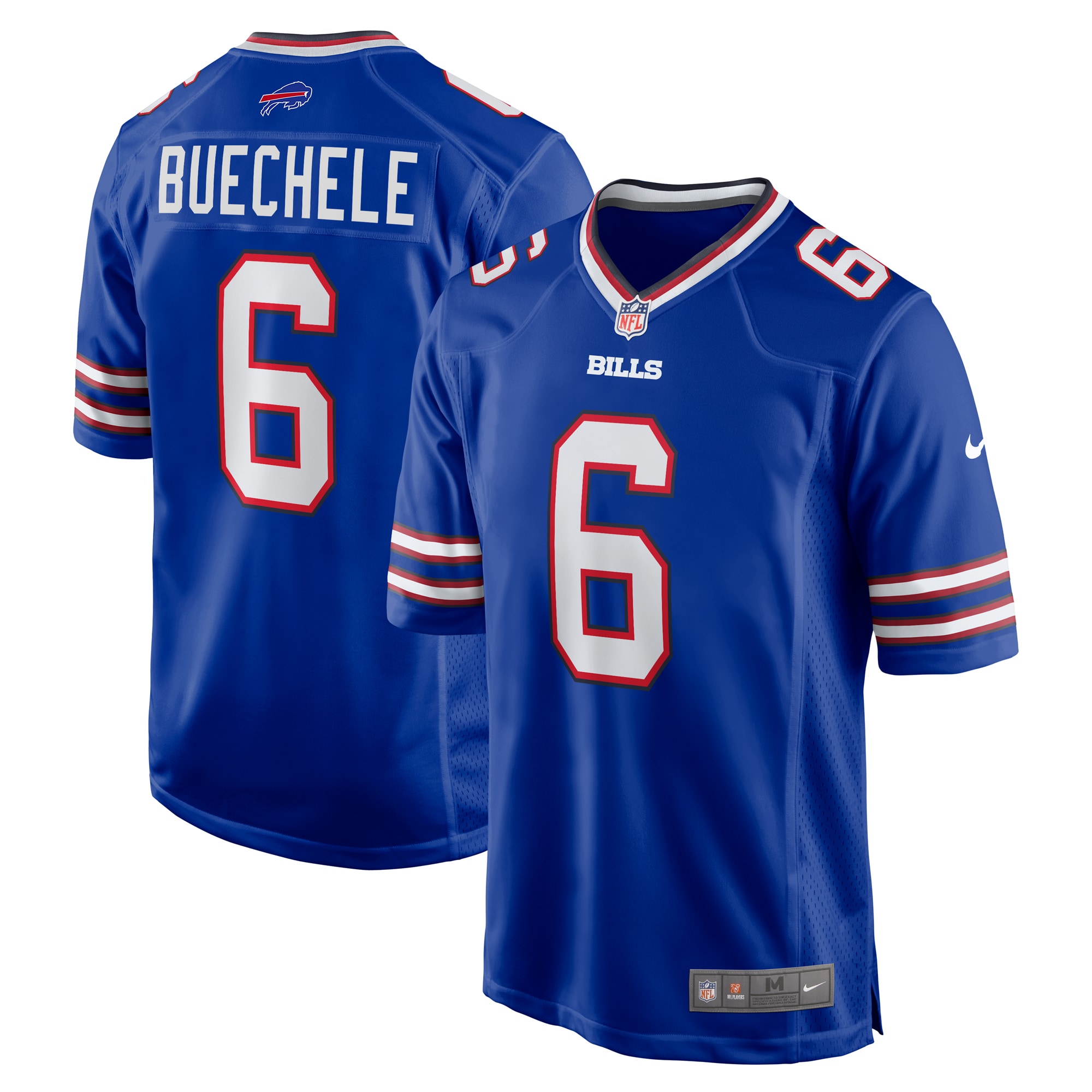 Shane Buechele Buffalo Bills Team Game Jersey – Royal