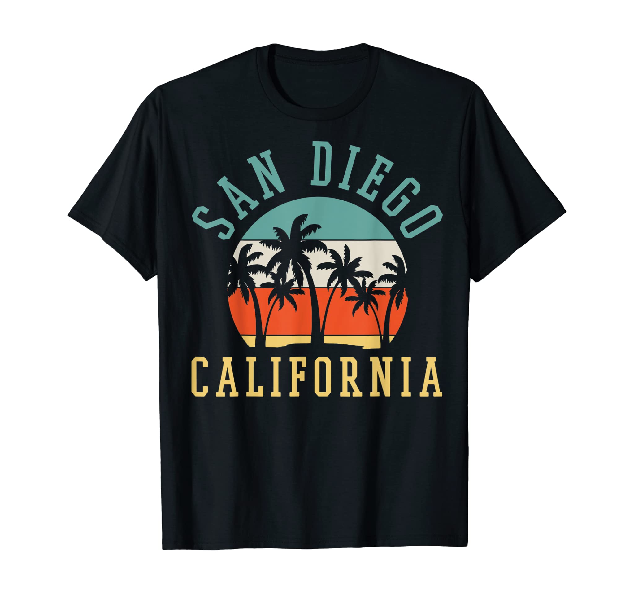 San Diego California Summer Vacation Retro T-Shirt