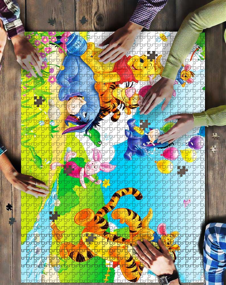 Winnie The Pooh Cartoon Mock Puzzle