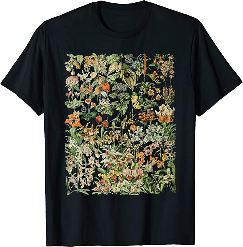 Vintage Inspired Flower Botanical Chart Third Edition T-Shirt