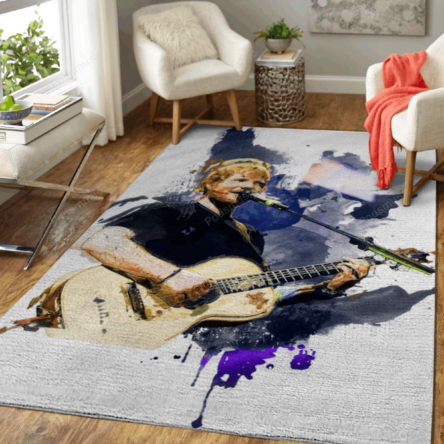 Ed Sheeran abstract art – Music Art For Fans Area Rug Living Room Carpet Floor Decor