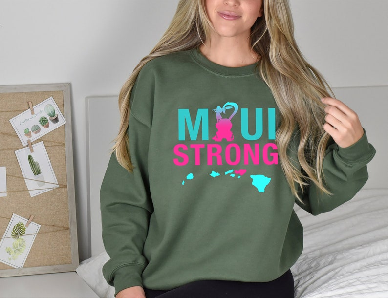 Retro Maui Strong Sweatshirt, Maui Wildfire Relief, Pray For Maui, Hawaii Strong, Save Maui Sweatshirt, Pray For Hawaii Fires Sws2043