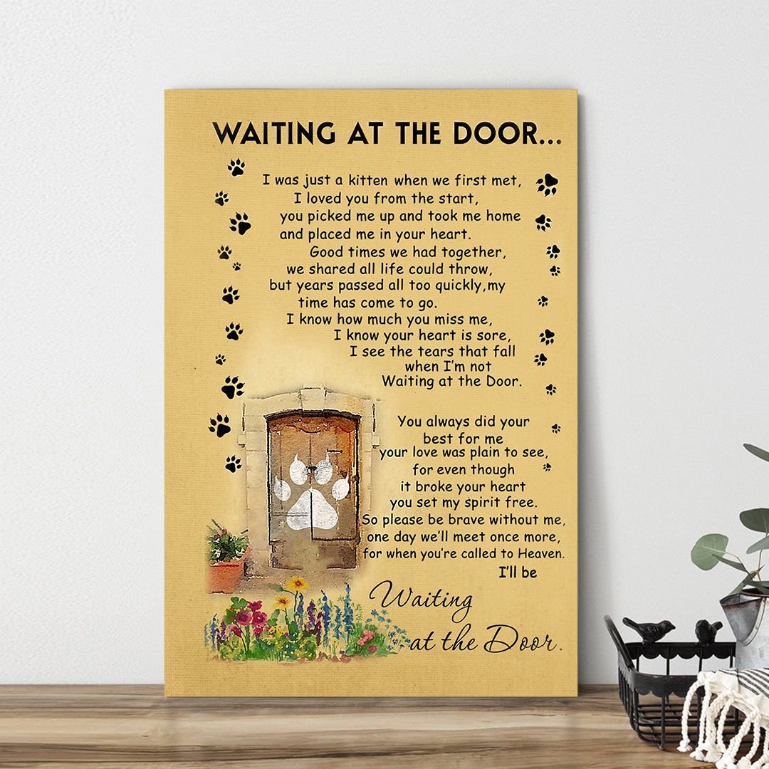 Waiting At The Door I Loved You From The Start Vertical Canvas Home Decor