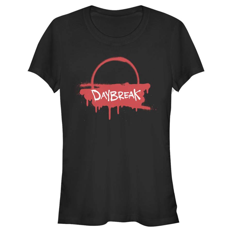 Daybreak Junior’s Sunrise Drip Logo  T Shirt