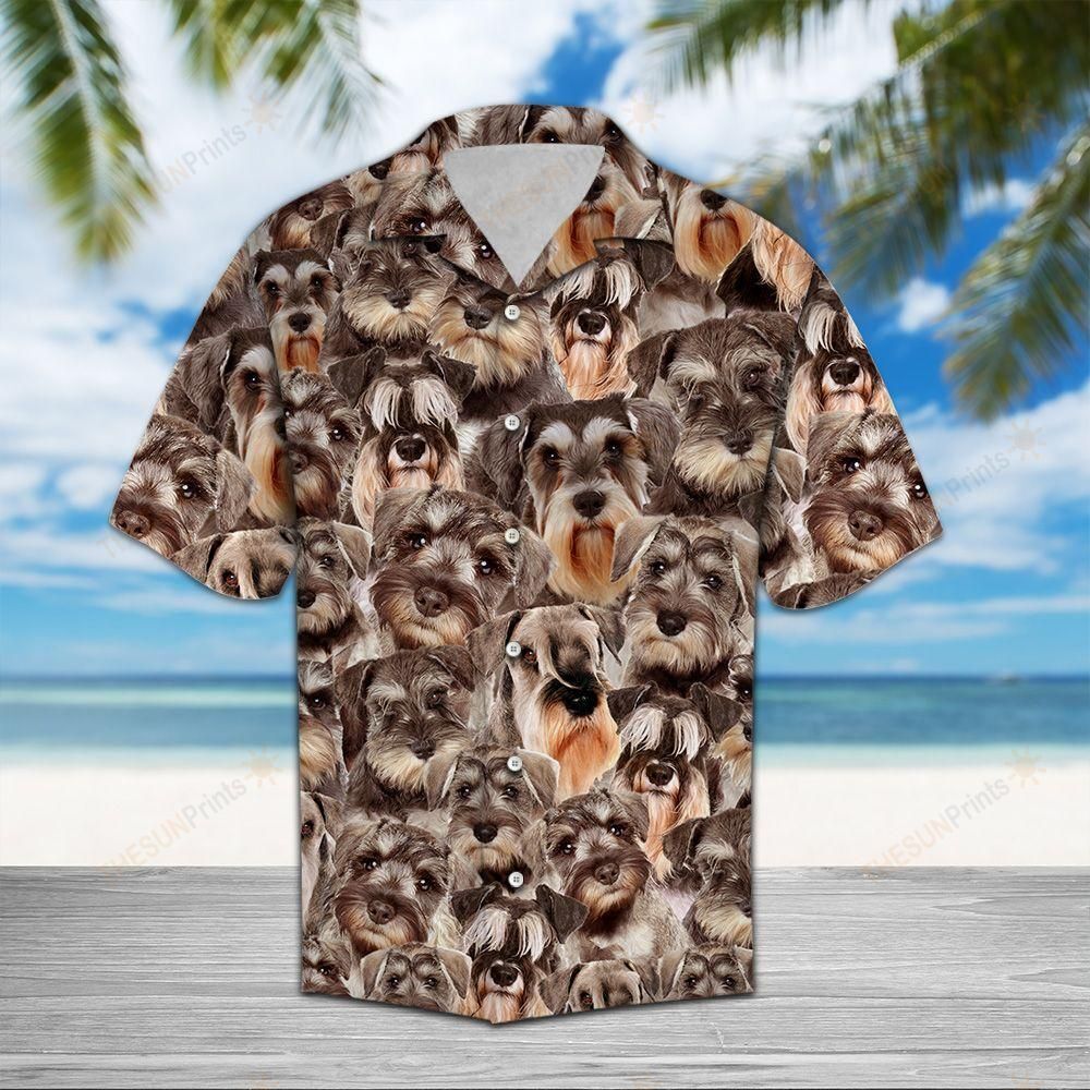 Miniature Schnauzer Awesome Hawaiian Shirt Ha110736