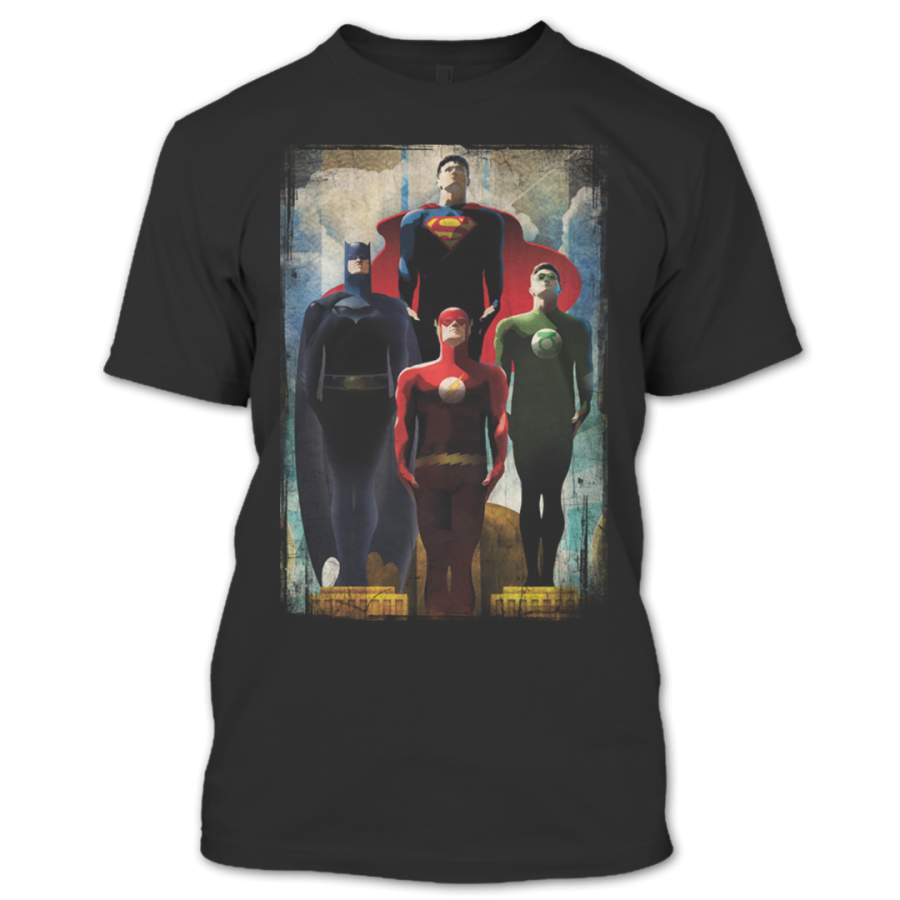 The Four Of Superheroes Batman vs Superman And Flash T Shirt