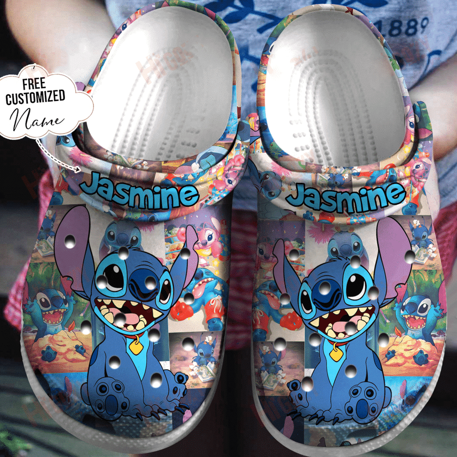 Lilo And Stitch Gift For Fan Classic Water Rubber Crocs Crocband Clogs, Comfy Footwear