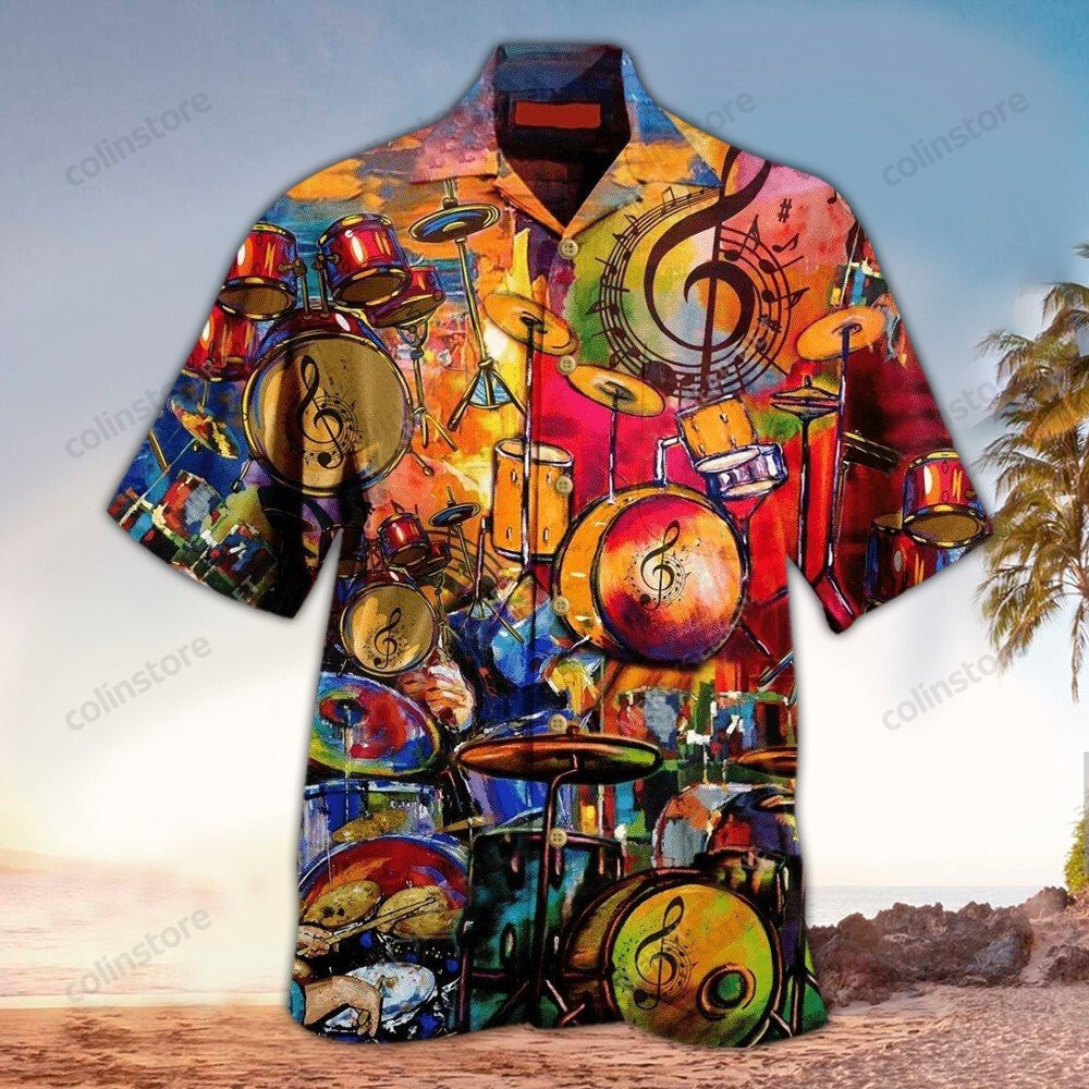 Drum Hawaii Clothing For Lovers Shirt Aloha Ha25392