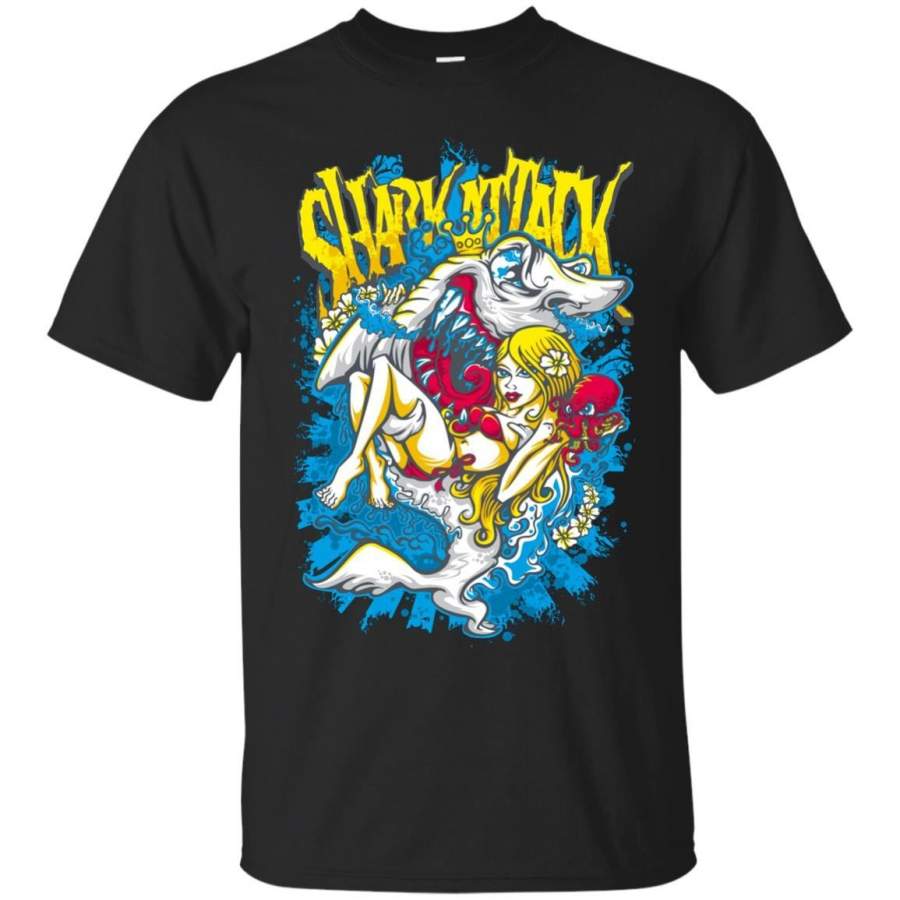 CARTOON – Shark Attack T Shirt & Hoodie