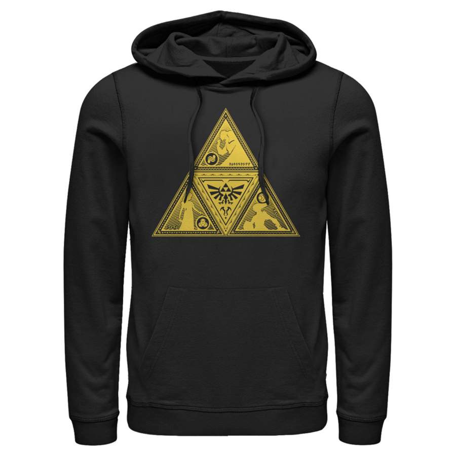 Nintendo Men’s Legend of Zelda Triforce Silhouette  Lightweight Hoodie