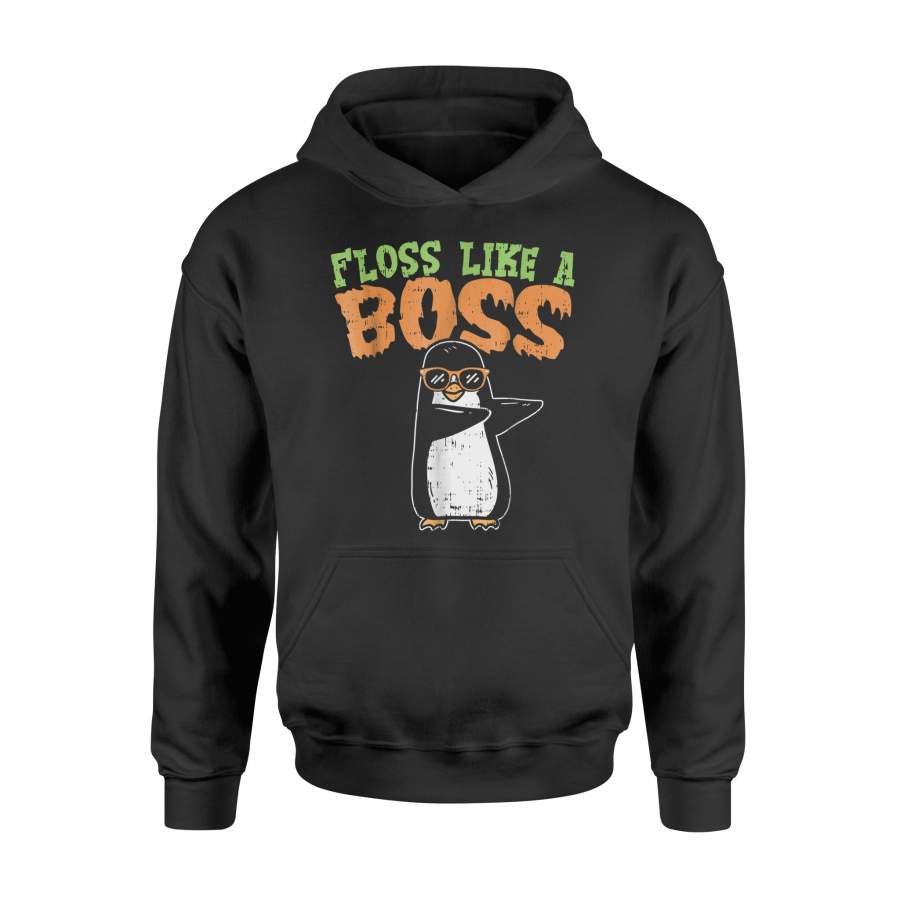 Floss Like A Boss Penguin Halloween Costume Boys Girls Halloween Hoodie