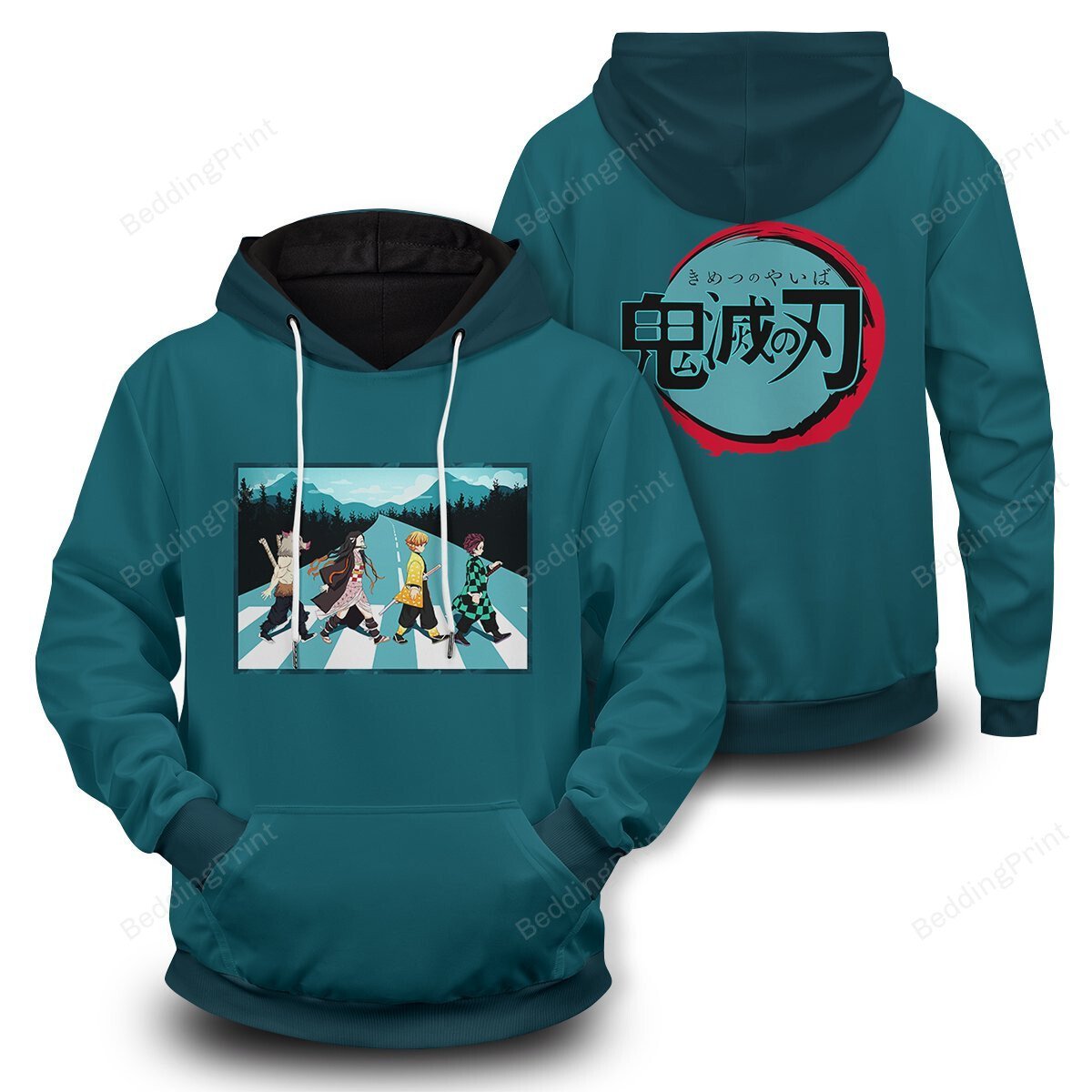 Demon Slayer Walk Unisex Pullover Hoodie 3D All Over Print Hoodie, Zip-Up Hoodie