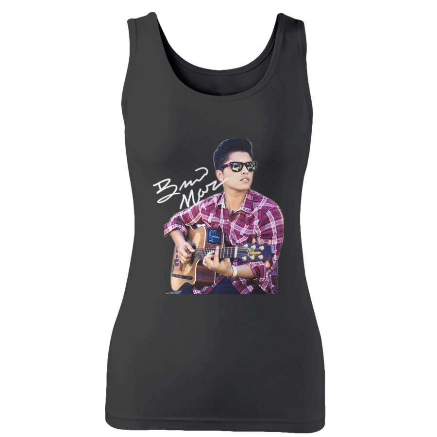 Bruno Mars Signature White Woman’s Tank Top