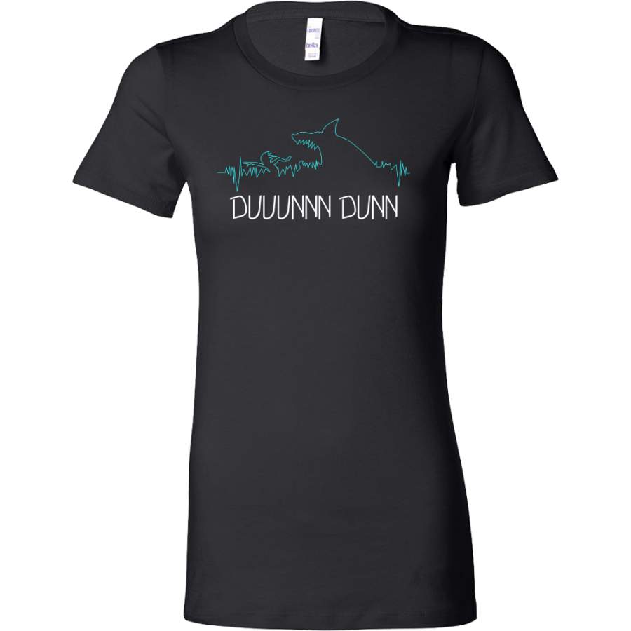 Cool Heartbeat Duunn Dunn Shark Lover Bella Shirt