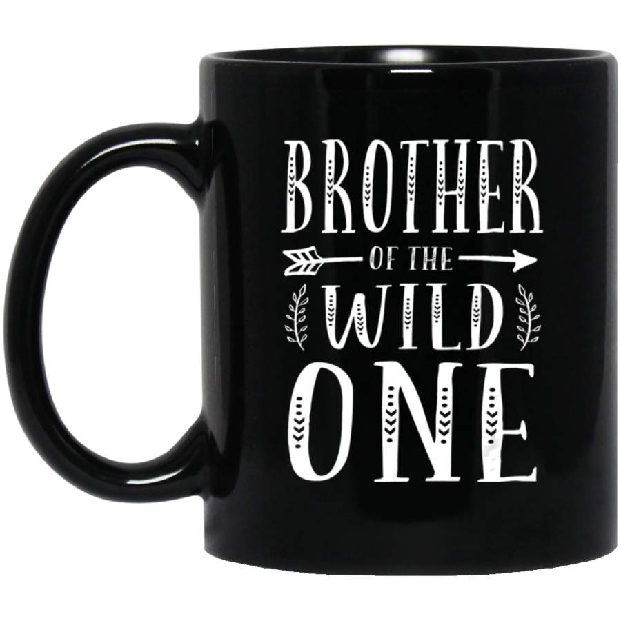 Brother Of The Wild One Funny Birthday Retro Vintage Gift Coffee Mug