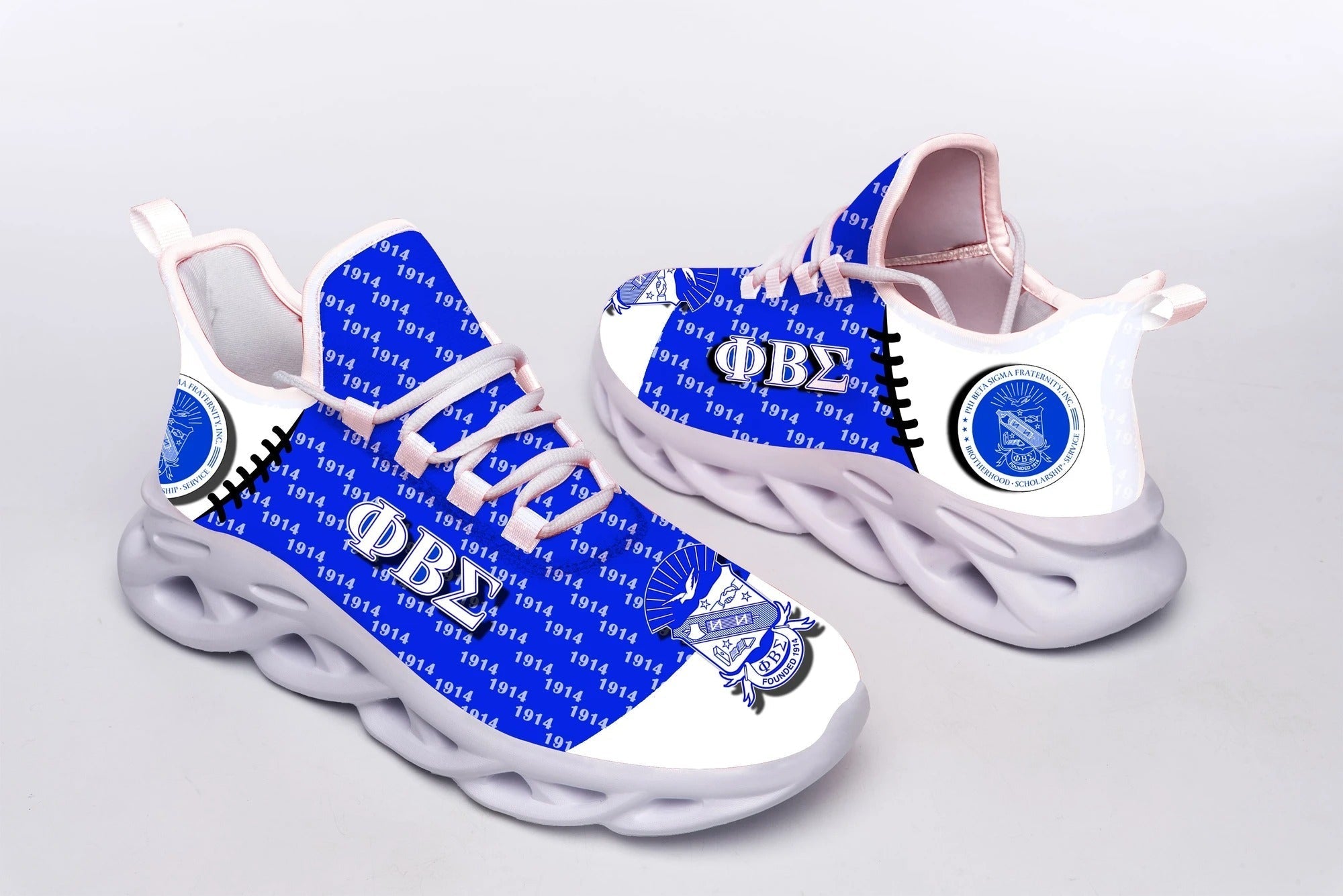 Wonder Print Footwear – Phi Beta Sigma Stitches Clunky Sneakers Lt10