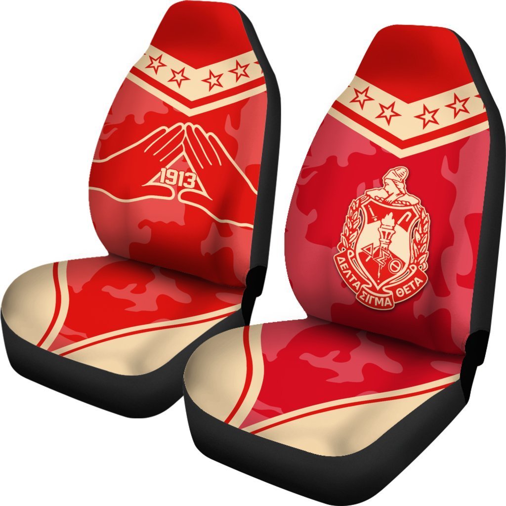 Greek Life Car Seat Cover S – Delta Sigma Theta Camouflage (Set Of 2)