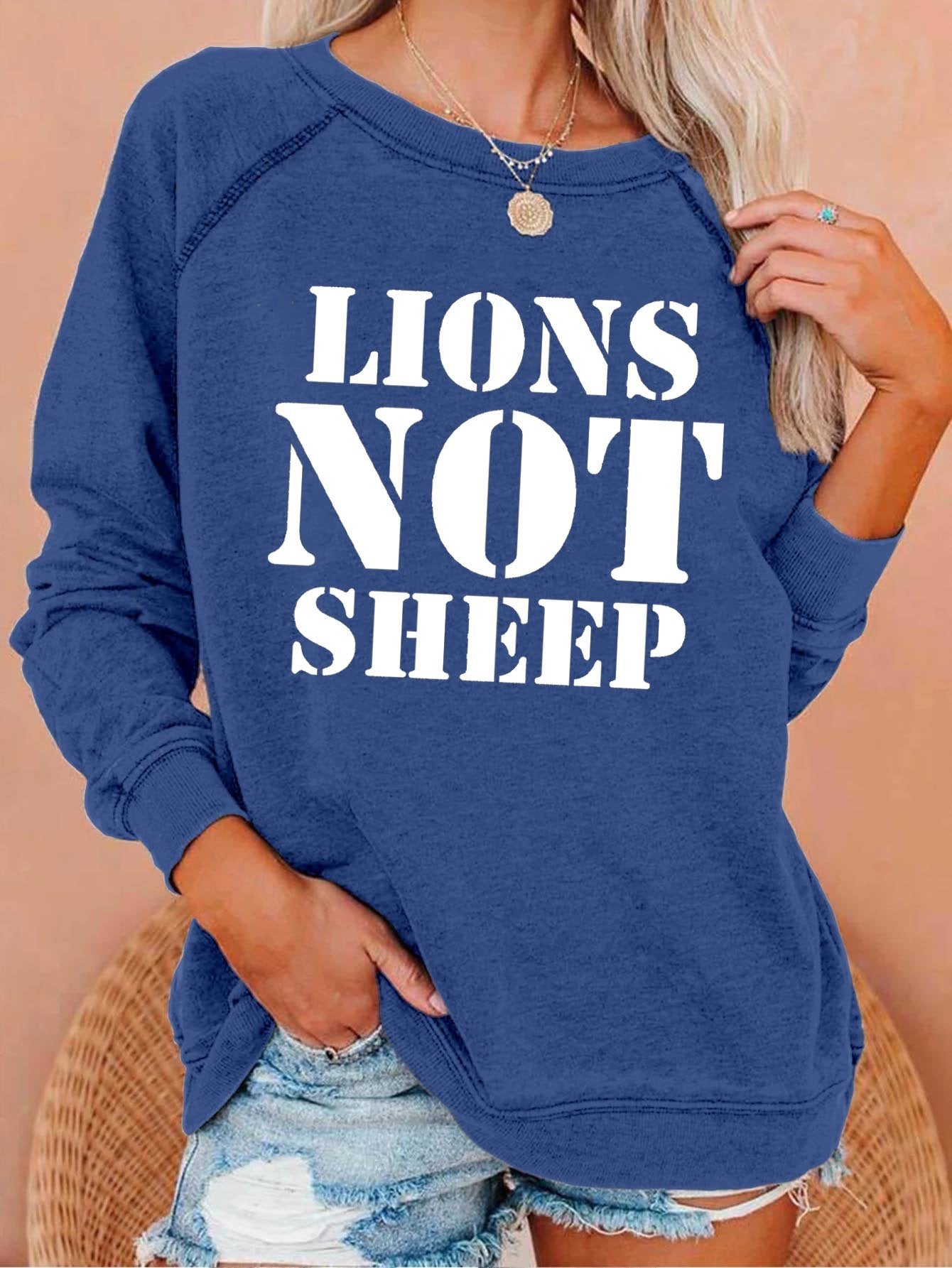 Women’S Lions Not Sheep Sweatshirt