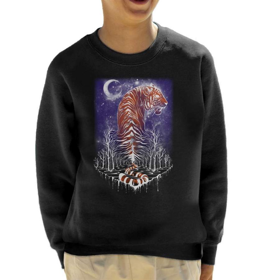 Lord of the Forest Tiger Kid’s Sweatshirt