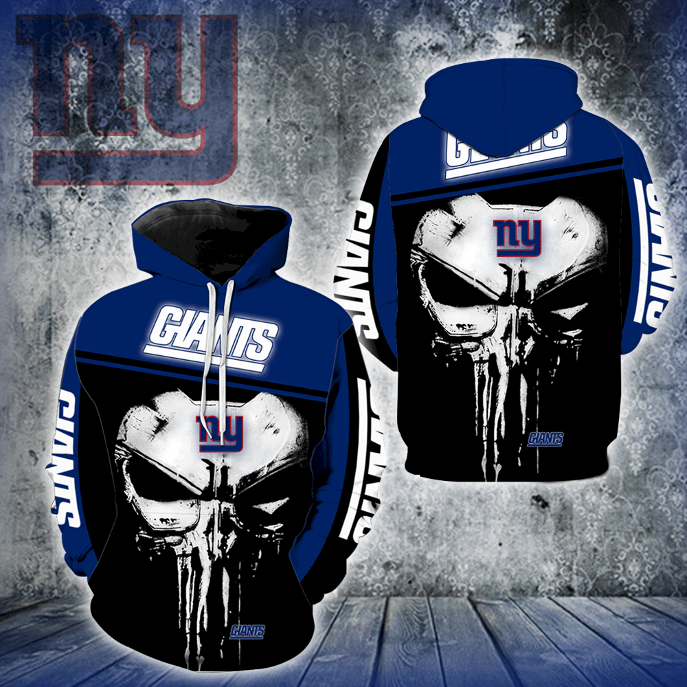 New York Giants Punisher 20 Unisex 3D Hoodie Gift For Fans