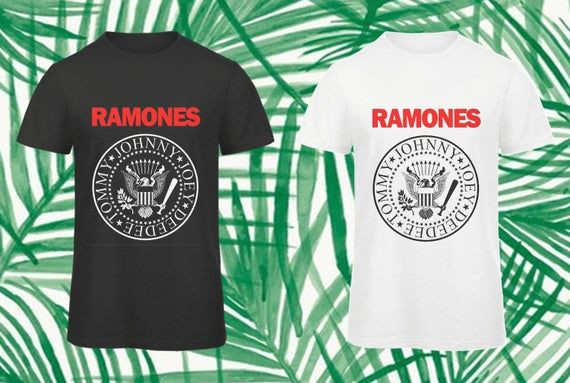 Retro New Ramones Band Popular Logo Cool Design Vintage Shirt Digital Print Unisex Shirt