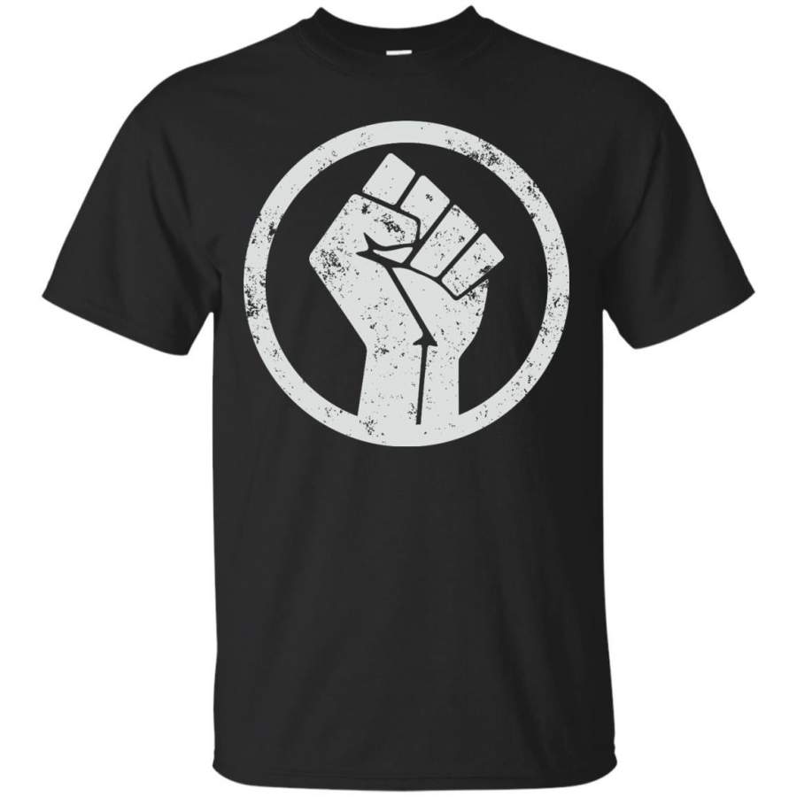 RACIST – BLACK POWER FIST WHITE PRINT T Shirt & Hoodie