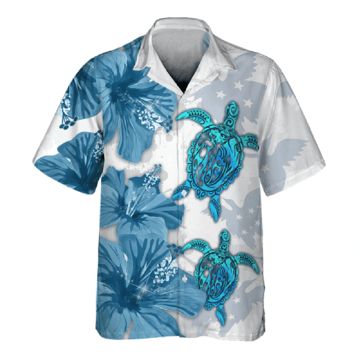 Blue Bird Turtle 3D Hawaiian Shirt Men’S, Haiwaiian Shirt Hot 2023