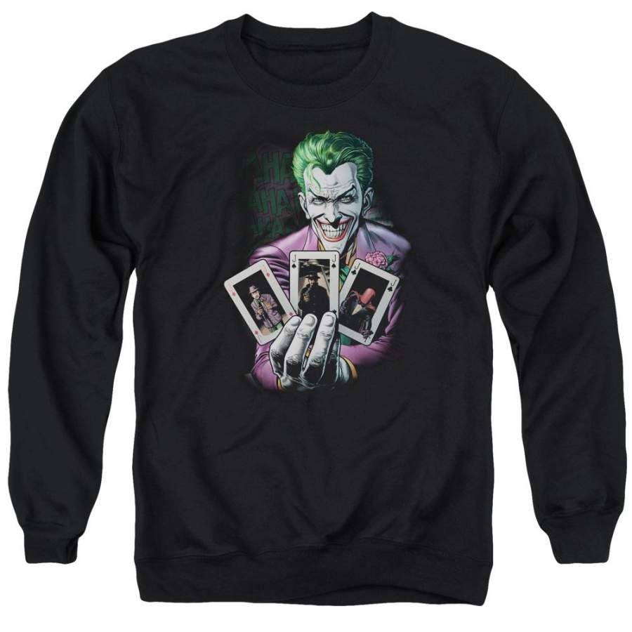 Batman – 3 Of A Kind Adult Crewneck Sweatshirt