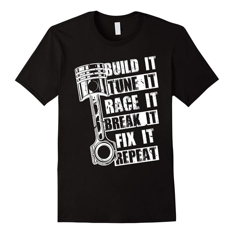 Racecar Steps Racecar Shirt Funny Fast Car T-Shirt Men’S Casual T-Shirt