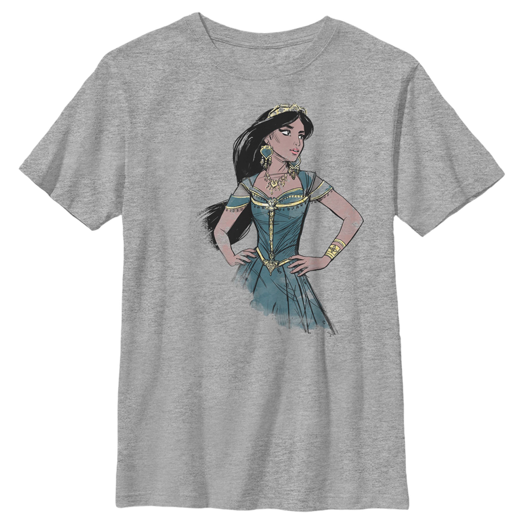 Boy’S Aladdin Aladdin Jasmine Ornate Frame T-Shirt