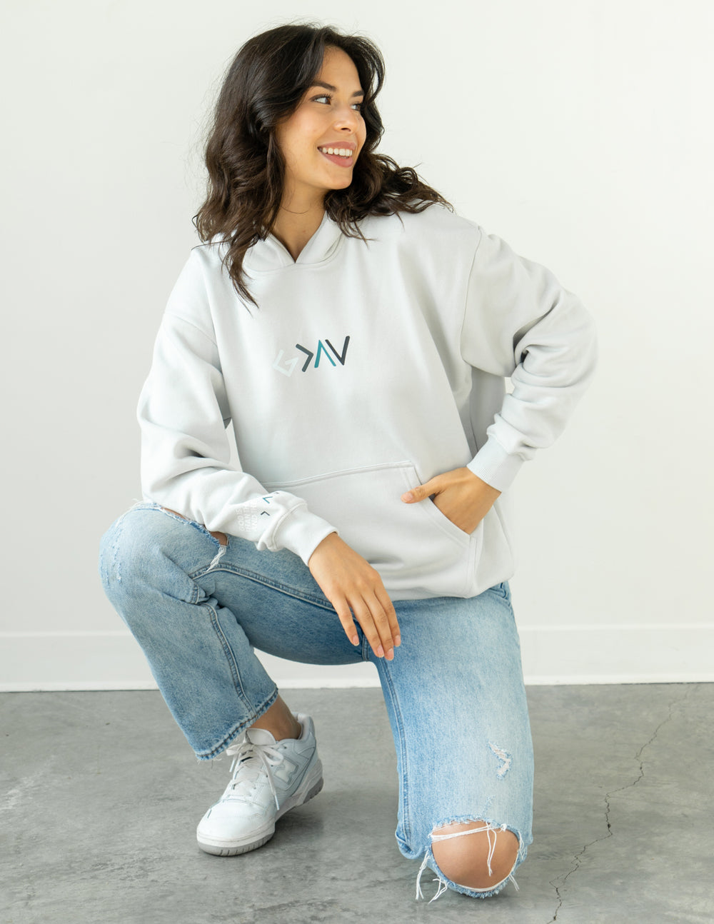 Highs And Lows Grey Unisex Hoodie